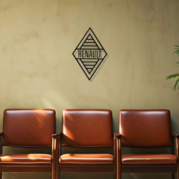 Décoration murale en métal -  Logo Renault 1959