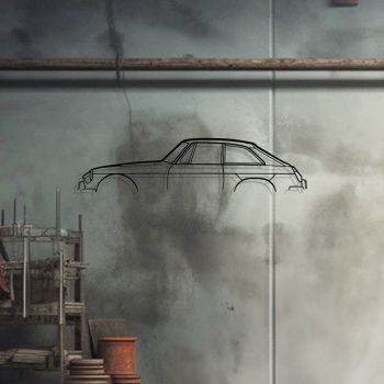 Décoration murale en métal - MG B GT 1969