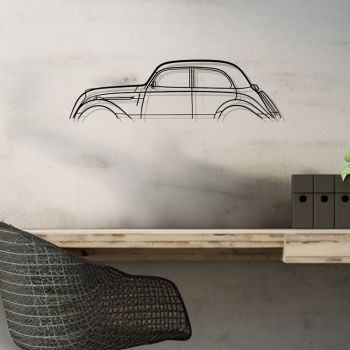 Décoration murale en métal - Peugeot 202 - 1949