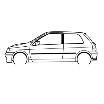 Renault Clio Williams - Détaillée, 100 cm